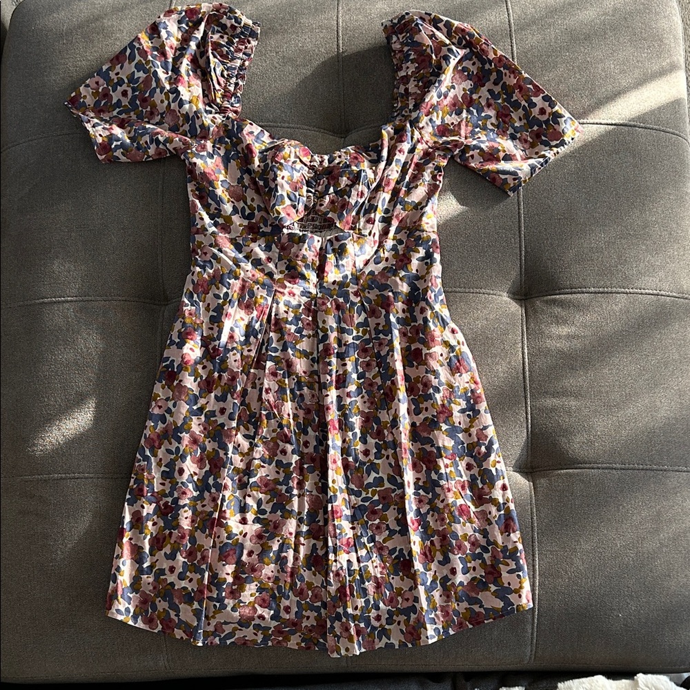 Floral Puff Sleeve Dress